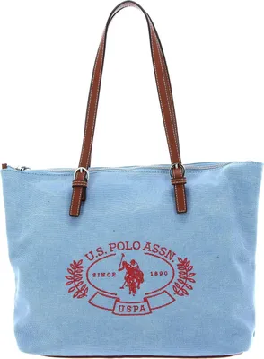 Produktbild von U.S. POLO ASSN. Shopper Springfield Canvas Shopping Bag Sky Blue blau