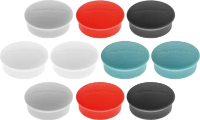 Immagine prodotto di magnetoplan Magnet Discofix Mini 1664610 19 mm assortiti 10 pezzi/confezione.