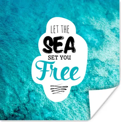 Produktbild von MuchoWow® Poster Sommer - Sprichwörter - Zitate 75x75 cm - Wand Dekoration