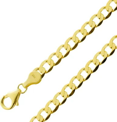 Produktbild von Panzerarmband 5,0mm Gelbgold 333 8 Karat massiv Cuban Link Chain  19
