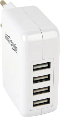 Produktbild von gembird Universal USB-Ladegerät 4-Port 3.1 A 15W weiß