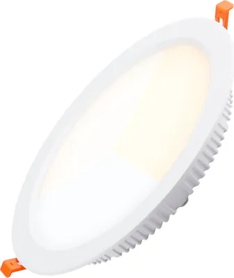 Zdjęcie produktu dla okrągły downlight LED 25W, wycięcie Ø190mm, wysoka wydajność 115lm/W, IP20, do wyboru CCT: 3000K-4000K-6000K