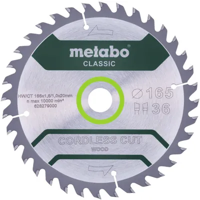 Image de Metabo piła tarczowa hw/ct 165x20x36z cordless cut wood classic