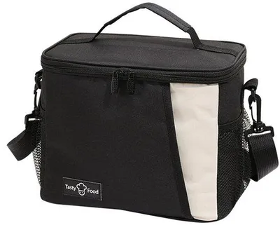 Image de Sac-repas isolé et imperméable en papier d'aluminium, avec des bretelles réglables, idéal pour l'école et le bureau