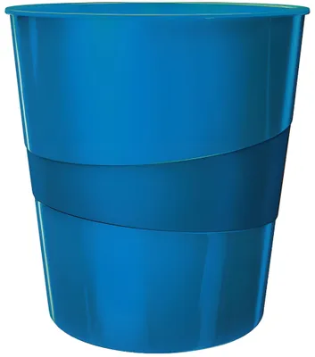 Obrázek produktu pro Leitz 5278-10-36 5278 Odpadkový koš WOW - 15 l, polystyren, modrá metalíza
