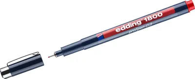 Produktbild von Faserzeichner edding 1800 profipen 0.3 ca. 0,35mm rot Packung mit 10 Stück
