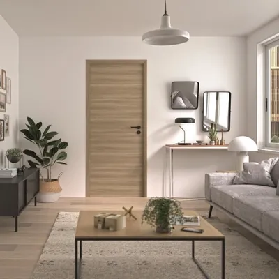 Image de Bloc Porte OPTIMUM BARBADE, H 204 x 73 x 4 cm, Serrure magnétique, Installation facile