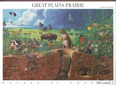 Produktbild von Briefmarken USA 2001 Mi 3450-3459 Folienblatt (kompl.Ausg.) postfrisch