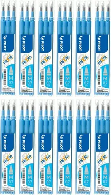Immagine prodotto di Pilot Frixion Ball ricariche 0,7 azzurro - set di 36 pezzi
