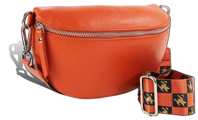 Produktbild von Gürteltasche orange Toscanto Tasche Tragegurt passend Leder D2OTTM808GO