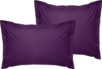 Immagine prodotto di L'Essentiel Linge de Maison, Tonne Viole - 43, Set di federe Oxford (2 pezzi) (EU) (IT), 100% COTONE RANFORCE, Viola,  50 x 80+5 cm