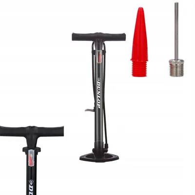 Produktbild von Dunlop Standpumpe Fahrradpumpe 174 PSI 12 Bar Schwarz