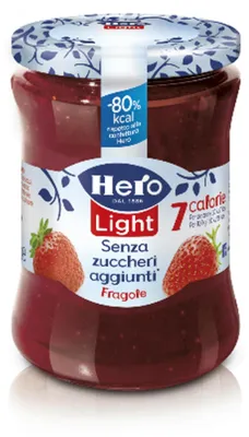 Zdjęcie produktu dla Konfitura truskawkowa bez cukru Hero 280 g