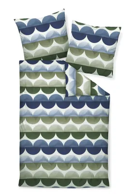 Immagine prodotto di Janine maco-satin biancheria da letto 135X200,80x80 2 pezzi momenti 98092-02-500 blu verde