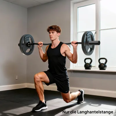 Produktbild von EZ Curlstange Olympia, SZ Langhantelstange W-Form gerändelter Griff, Stahl, Schwarz | 120 cm | 100 kg | 5 cm Hülsen