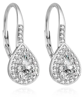 Produktbild von Elegante Silberohrringe mit Zirkonen AGUC3496