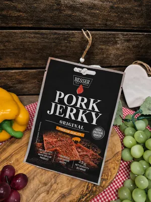 Produktbild von Pork Jerky original 100% Pork ,High Protein Snack 25g