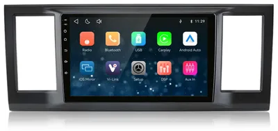 Immagine prodotto di Autoradio da 9 pollici, sistema operativo Linux, compatibile con VW Transporter/Caravelle VI Bus dal 2015 al 2020, con CarPlay, Android Auto, Bluetooth e controllo del volante