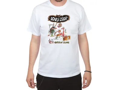 Obrázok produktu pre Tričko biele Lovu zdar - veľkosť XL