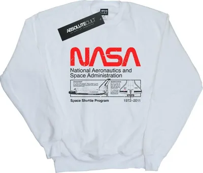 Image de NASA - Sweat-shirt pour fille BI41403 (152-158) (Blanc)