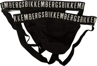Immagine prodotto di Confezione 2 Jockstrap uomo BIKKEMBERGS sospensorio slip  underwear articolo BKK1UJK13BI bi-pack jockstrap, L - EU L - US M - FR 4, Cotone 95%,Spandex 5%