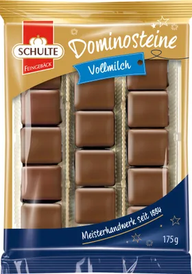 Zdjęcie produktu dla SCHULTE 7680 SCHULTE Dominosteine Vollmilch Pralinen 175,0 g