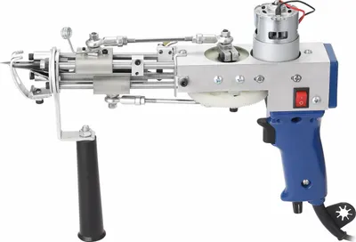 Produktbild von Elektrische Teppich-Tufting-Webmaschine Professionelles Beflockungsgeraet Industrielles Stickwerkzeug Cut-Pile Schlingen-Pilz-Strickgeraete