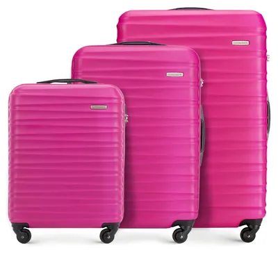 Produktbild von WITTCHEN Reisekoffer 3er Koffer-Set Rollkoffer Trolley Handgepäck Reisekofferset