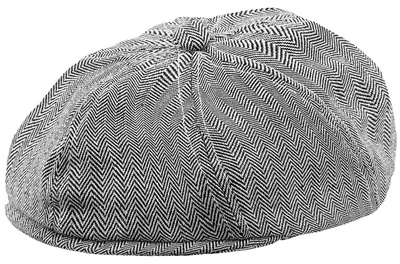 Produktbild von mintgreen Schiebermütze Kinder, Tweed Newsboy, Dunkelgrau, 2-3 Jahre, 52
