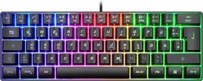 Produktbild von ISY IGK 3500 Gaming Tastatur, USB-A, Tenkeyless, QWERTZ, RGB, Schwarz