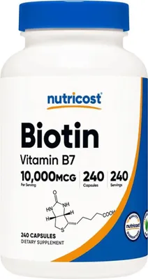 Image de Nutricost | Biotine (vitamine B7) 10 000 µg
