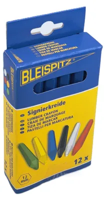 Immagine prodotto di Bleispitz Signierkreide (12 Stk., Blau, hexagonal,120 x 12 mm, wasserfest) 0143