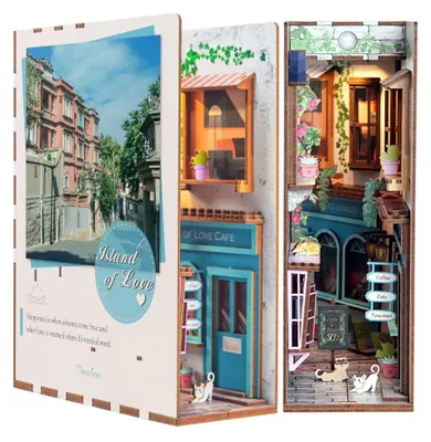 Tonecheer, DIY Book Nook, Island of Love, TQ105, 18,2x8x24,5cm
