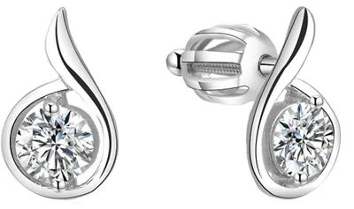 Immagine prodotto di Orecchini glitter argento AGUP1430S
