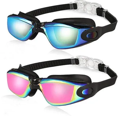 Image de Lunettes de plongée pour enfants, lot de 2, Junior, 3-15 ans, sports nautiques, lunettes de protection, cadeau pour garçons et filles