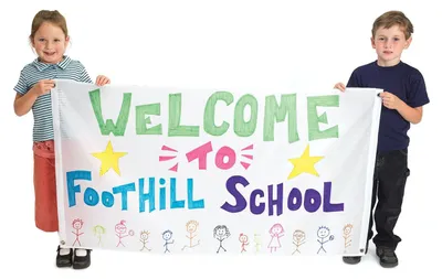 Produktbild von Colorations - Große weiße Nylon-Banner Bastelset für Kinder - 2 Stück