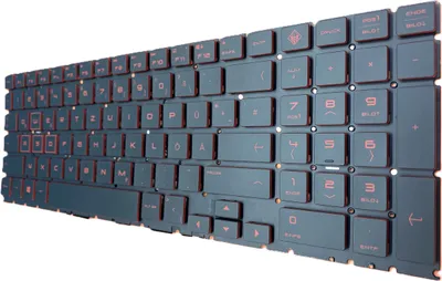 Image de Clavier allemand éclairage compatible avec HP Omen 15-dc1900