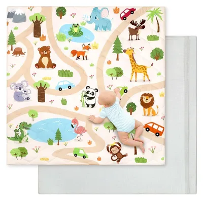 Productafbeelding van Dikke en Antislip Speelmat voor Baby's 127x127 cm