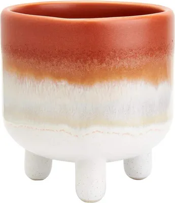 Productafbeelding van Famanu terracotta bloempot - Mojave glazuur - geschikt voor binnen- en buitengebruik