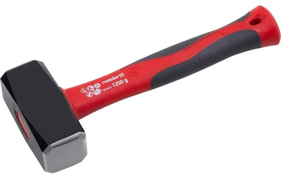 Produktbild von Schlaghammer Vorschlaghammer Fäustel - 1250 g Kopfgewicht - Stahlkopf - Glasfaserstiel