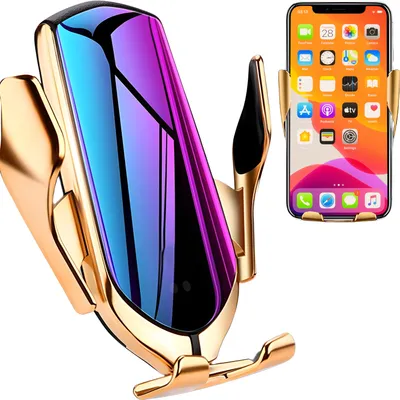 Produktbild von Wireless Car Charger Induktionsladegerät Autohalterung mit Ladefunktion Handy Ladegerät Kabellos Qi Auto Handyhalterung Kfz Halterung Retoo