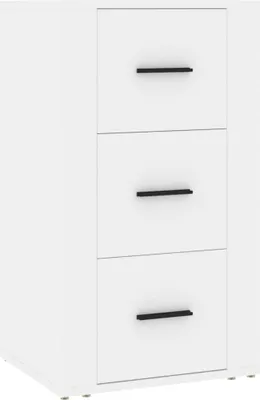 Image de Buffet Blanc 40x33x70 cm Bois d'ingénierie