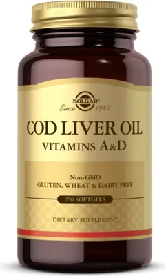 Productafbeelding van Solgar Dietary supplements Cod Liver Oil Vitamins, BI8017