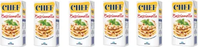Produktbild von 6x Parmalat Chef Besciamella Klassisches Bechamel Sauce zum Kochen 500ml natürliche Zutaten bereit zum Kochen