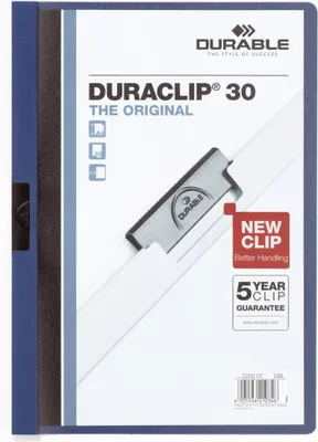 Obrázok produktu pre Durable 25 DURABLE Klemmhefter DURACLIP blau DIN A4