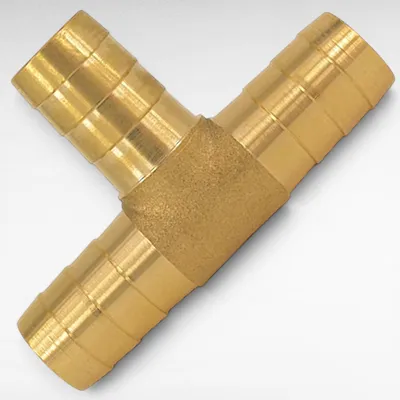 Produktbild von Schlauchverbinder T Form T-Stück aus Messing 13 mm (1/2 Zoll Schlauch)