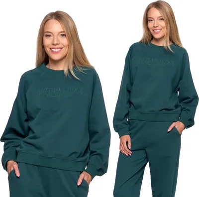 Produktbild von Damen Sweatshirt Kapuzenbomber Schlicht Mit Stehkragen Ohne Kapuze Moraj S M