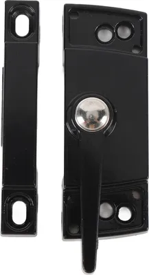 Image de 2 Mettre la fen?tre coulissante porte de verrouillage en alliage de zinc en aluminium de type cam Casement Right Noir