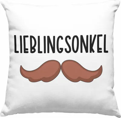 Produktbild von Trendation - Bester Onkel Ever Deko-Kissen mit Füllung 40x40 Geschenk Geburtstag Weihnachten Lustig Geschenkideen von Nichte Lieblingsonkel (Rosa)