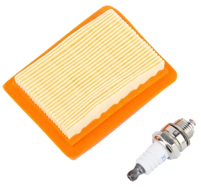 Produktbild von Wartungssatz mit Luftfilter und Zündkerze, passend für die Motorsensen Stihl FS120, FS200 und FS250